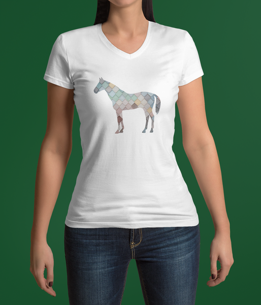 Dames T-Shirt - Pastel Paard